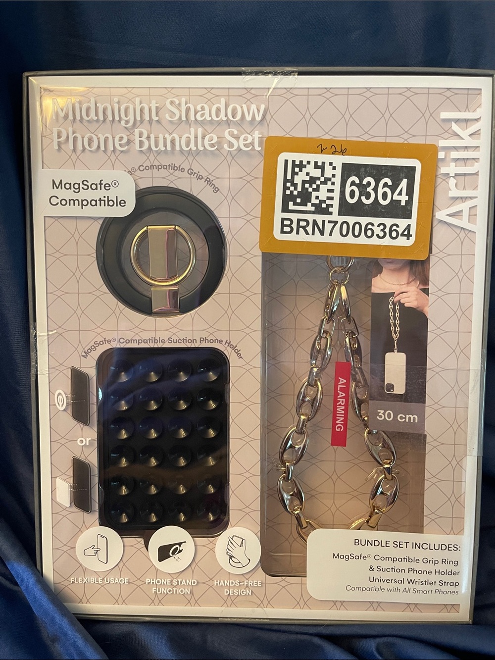 Midnight Shadow Phone Bundle Set - Black & Gold